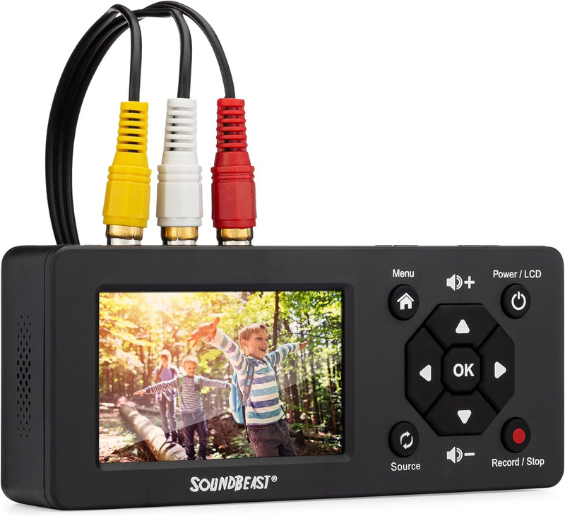 SoundBeast Video Capture Box 2.0 | Record Video & Audio from VCR, VHS, AV, RCA, S-Video, Hi8, Camcorder, DVD, Cassette Tape Players, Stereos, Turntables